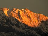 
Pokhara Sarangkot Sunrise - Annapurna I South Face Close Up
